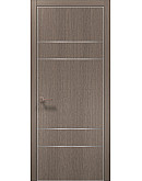 Двери межкомнатные Папа Карло коллекция PLATO PL-09 Дуб серый, торец ABS
