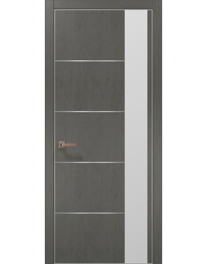 Двери межкомнатные Папа Карло PLATO-11 бетон серый