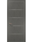 Двері міжкімнатні Папа Карло колекція PLATO PL-02 Бетон сірий, кромка ABS