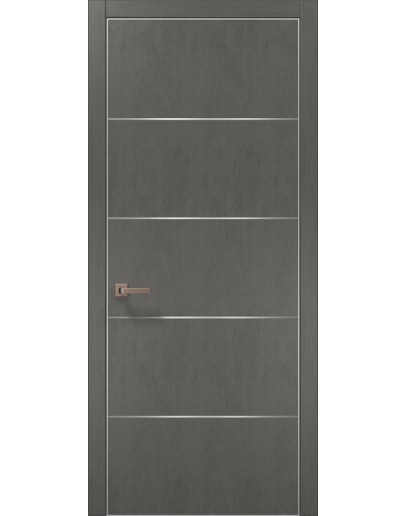 Двери межкомнатные Папа Карло PLATO-02 бетон серый