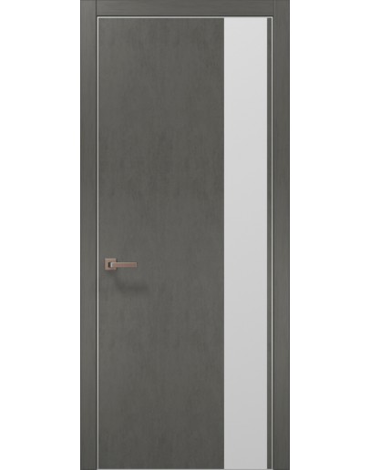 Двері міжкімнатні Папа Карло PLATO-05 бетон сірий
