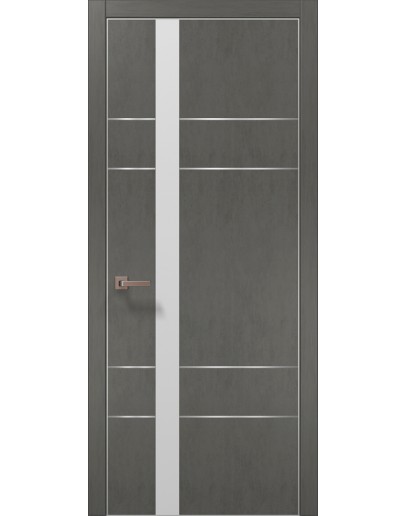 Двері міжкімнатні Папа Карло PLATO-10 бетон сірий