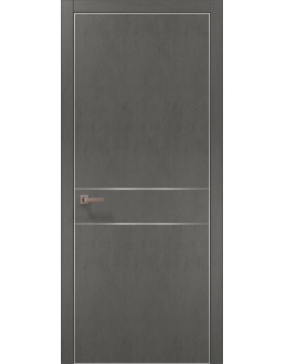 Двері міжкімнатні Папа Карло PLATO-07 бетон сірий