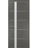 Двери межкомнатные Папа Карло коллекция PLATO PL-12 Бетон серый, торец ABS
