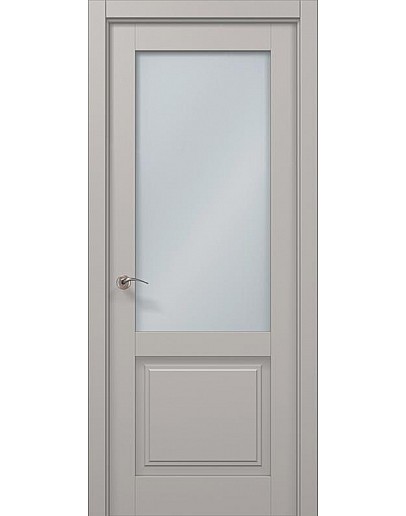 Двері міжкімнатні Папа Карло колекція MILLENIUM ML-11 Світло сірий супермат
