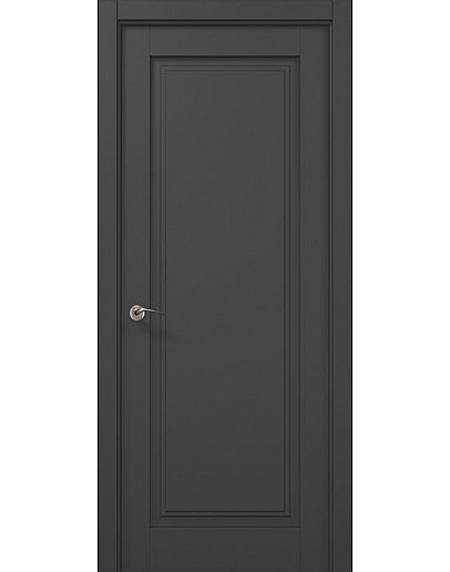 Двері міжкімнатні Папа Карло колекція MILLENIUM ML-08 Темно сірий супермат