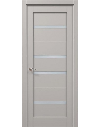 Двері міжкімнатні Папа Карло колекція MILLENIUM ML-57 Світло сірий супермат