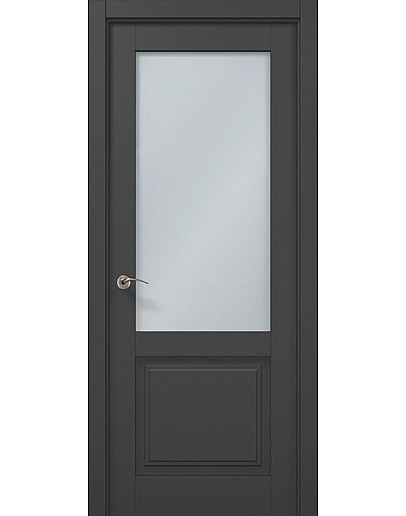 Двері міжкімнатні Папа Карло колекція MILLENIUM ML-11 Темно сірий супермат
