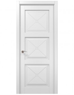 Двері міжкімнатні Папа Карло MILLENIUM ML-602 Білий матовий