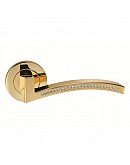 Дверна ручка ORO-ORO (Оро-Оро) 105CR-16Е Azore золото/swarovski, на круглій розетці