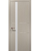 Двері міжкімнатні Папа Карло колекція PLATO PL-08 Дуб кремовий, кромка алюміній