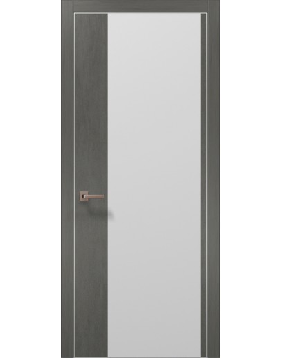 Двері міжкімнатні Папа Карло PLATO-13 бетон сірий