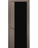 Двері міжкімнатні Папа Карло колекція PLATO PL-13 Дуб сірий, кромка алюміній