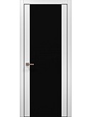 Двері міжкімнатні Папа Карло колекція PLATO PL-14 Білий матовий, кромка алюміній