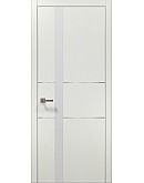 Двері міжкімнатні Папа Карло колекція PLATO PL-08 Ясен білий, кромка алюміній