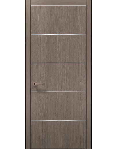 Двері міжкімнатні Папа Карло колекція PLATO PL-02 Дуб сірий
