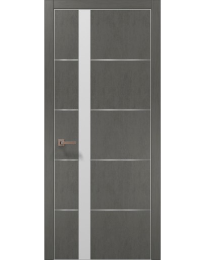 Двері міжкімнатні Папа Карло PLATO-12 бетон сірий