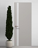 Двери скрытые Папа Карло PL-04 Светло серый супермат, кромка АВС