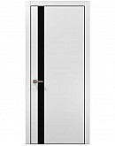 Двері міжкімнатні Папа Карло колекція PLATO PL-04 Білий матовий, кромка алюміній
