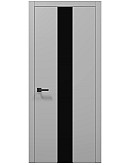 Двери межкомнатные Папа Карло коллекция PLATO PL-06 Серый матовый, торец ABS