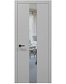 Двери межкомнатные Папа Карло коллекция PLATO PL-06 Серый матовый, торец ABS