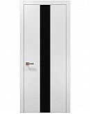Двері міжкімнатні Папа Карло колекція PLATO PL-06 Білий матовий, кромка алюміній