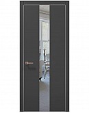 Двері міжкімнатні Папа Карло колекція PLATO PL-06 Темно сірий супермат, кромка алюміній