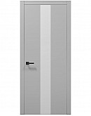 Двері міжкімнатні Папа Карло колекція PLATO PL-06 Ясен білий, кромка алюміній
