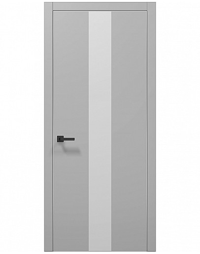 Двері міжкімнатні Папа Карло колекція PLATO PL-06 Ясен білий, кромка алюміній
