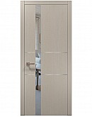 Двері міжкімнатні Папа Карло колекція PLATO PL-08 Дуб кремовий, кромка алюміній