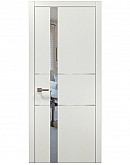 Двері міжкімнатні Папа Карло колекція PLATO PL-08 Ясен білий, кромка алюміній