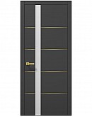 Двері міжкімнатні Папа Карло колекція PLATO PL-12 Темно сірий супермат