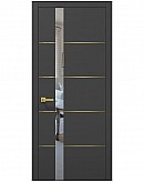 Двері міжкімнатні Папа Карло колекція PLATO PL-12 Темно сірий супермат