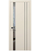 Двери межкомнатные Папа Карло коллекция PLATO PL-22 Кремовый матовый, торец ABS
