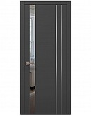 Двері міжкімнатні Папа Карло колекція PLATO PL-22 Темно сірий супермат, кромка ABC