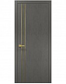 Двері міжкімнатні Папа Карло колекція PLATO PL-24 Бетон сірий, кромка ABC