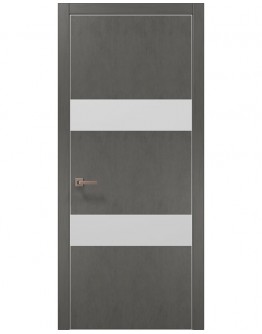 Двері міжкімнатні Папа Карло PL-26AL-grey бетон сiрий