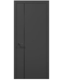 Двери межкомнатные Папа Карло коллекция PLATO PL-31 Темно серый супермат, торец ABS