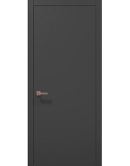 Двери Папа Карло PLATO PL-01 Темно серый супермат (RAL 7016), кромка АВСЗ