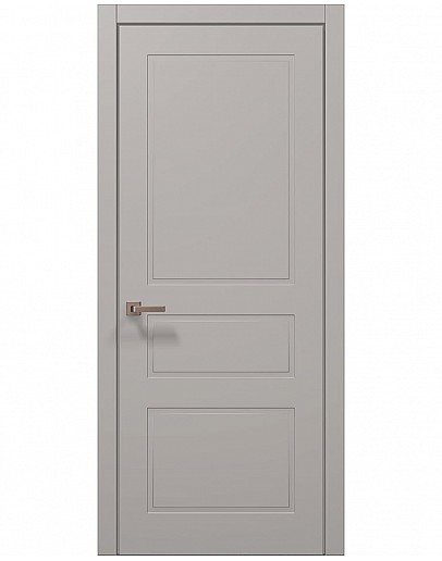 Двері міжкімнатні Папа Карло колекція STYLE ST-23 Світло сірий супермат, кромка ABC