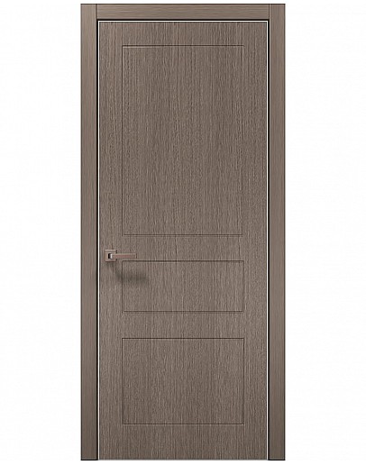Двері міжкімнатні Папа Карло колекція STYLE ST-31 Дуб сірий, кромка алюміній сірий