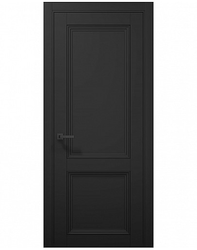 Двері міжкімнатні Папа Карло колекція TETRA T-14 Чорний матовий