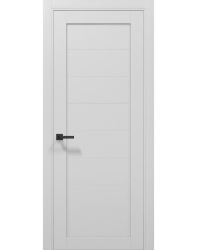 Двери межкомнатные Папа Карло коллекция Tetra T-04 цвет Альпийский белый